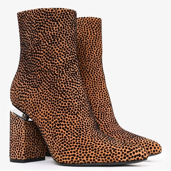 Designer Alexander Wang Leopard Print Ankle Boots - Picture 6 of 6
